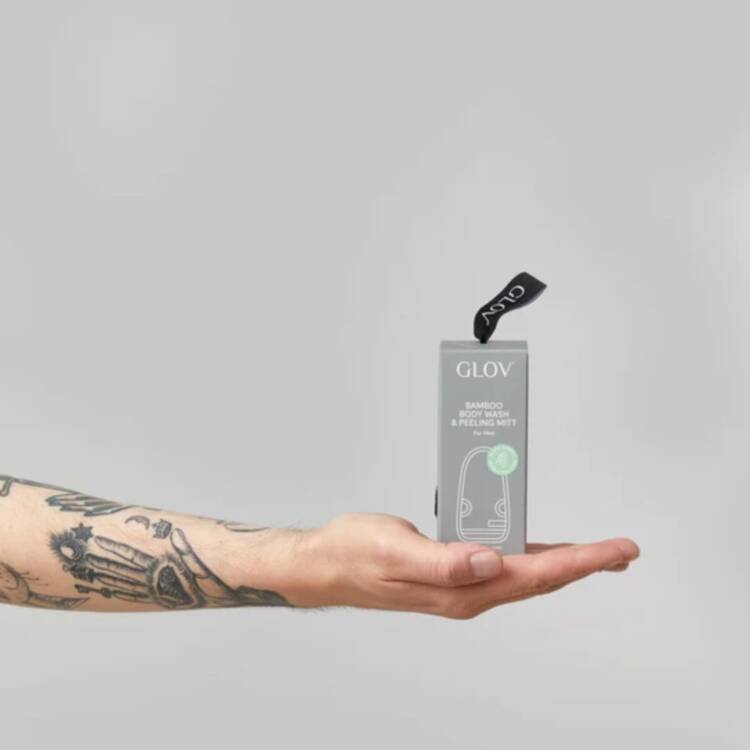 Glov Bambo Body Wash & Peeling Mit for Men