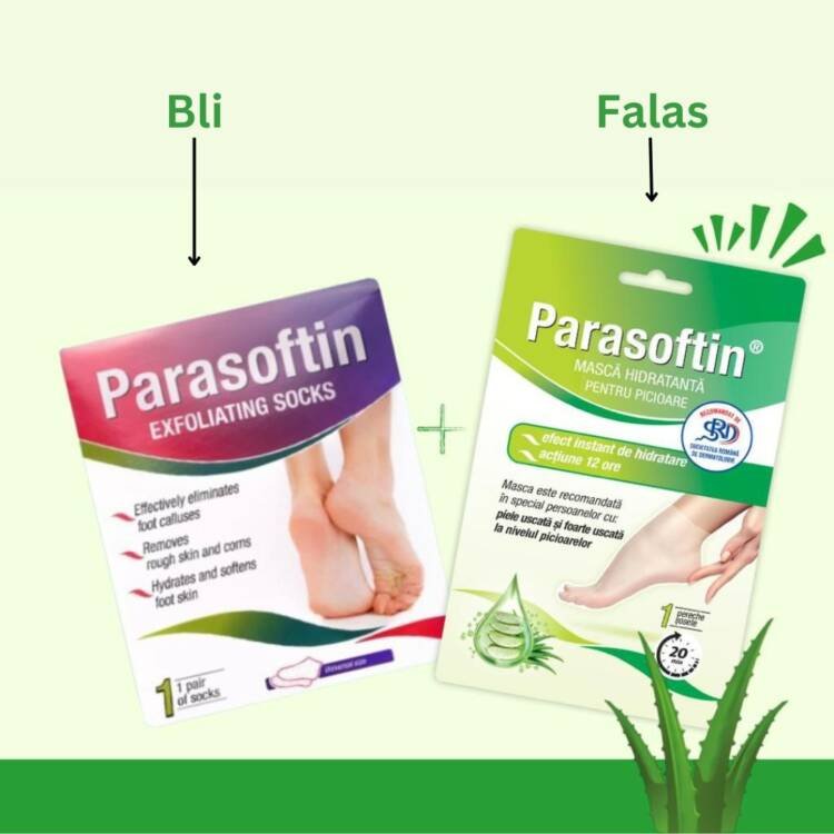 Parasoftin Set – Exfoliating Socks + Hydrating Mask