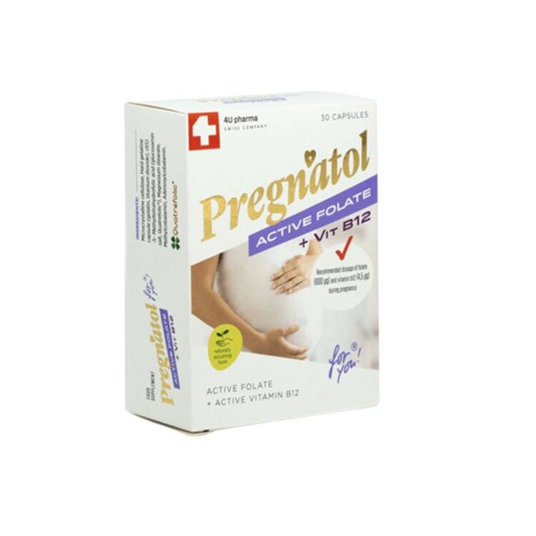 4U Pharma Pregnatol Active Folate + Vit B12