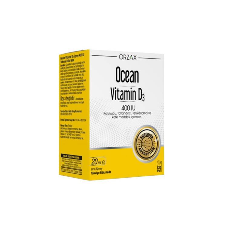 Orzax Ocean Vitamin D3 400 UI