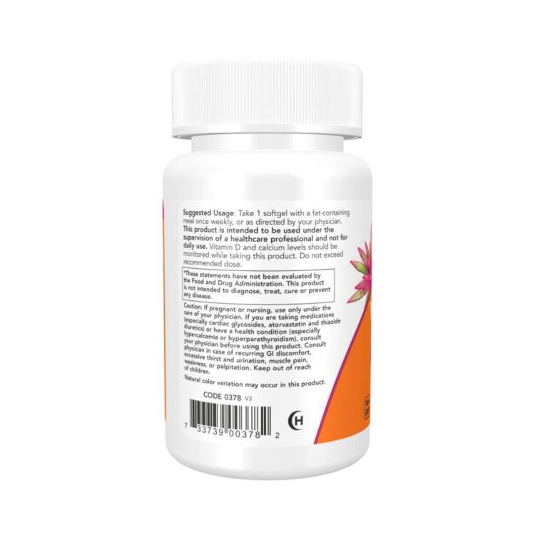 NOW Vitamin D3 50000 UI - Image 2