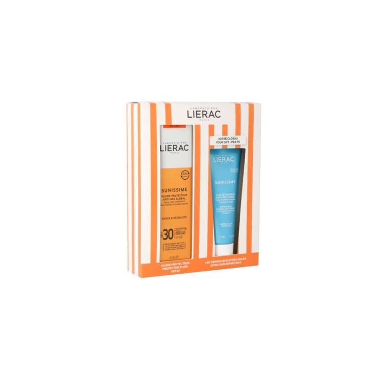 Lierac Sunissime Fluide Protecteur Anti-Age Global SPF 30 + Lait Reparateur Anti-Age Global