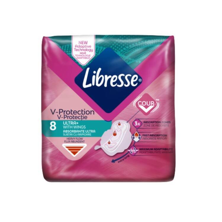 Libresse V-Protection Ultra+ with Wings