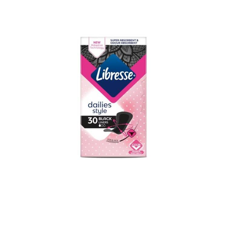 Libresse Dailies Styles Black Liners