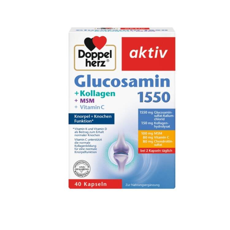 Doppelherz Aktiv Glucosamin 1550+Kollagen+MSM+ Vitamin C
